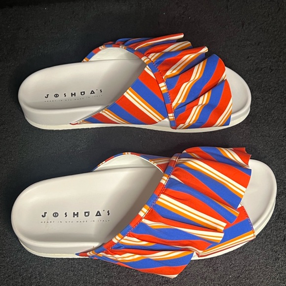 New with Box Joshua Ruffle Pool Slides Size 11 - Picture 2 of 7